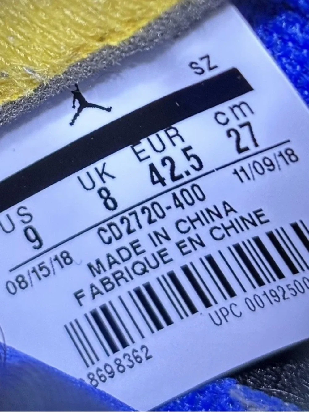Air Jordan 5 Retro Laney 2019 Size 9